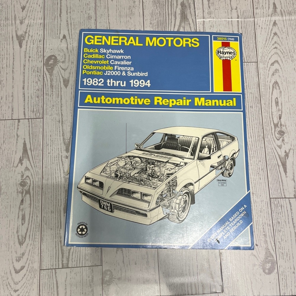 Haynes GM J-cars 1982-1994 Repair Manual Cavalier Sunbird Skyhawk 38015 766